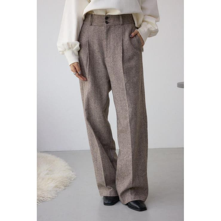 ヘリンボーンワイドパンツ | AZUL BY MOUSSY | 詳細画像12 