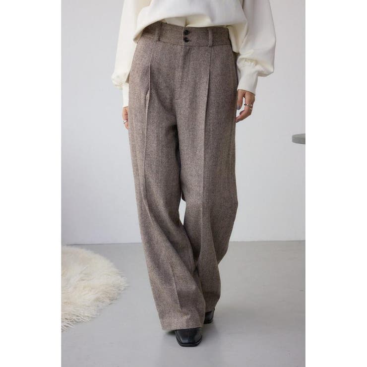 ヘリンボーンワイドパンツ | AZUL BY MOUSSY | 詳細画像13 