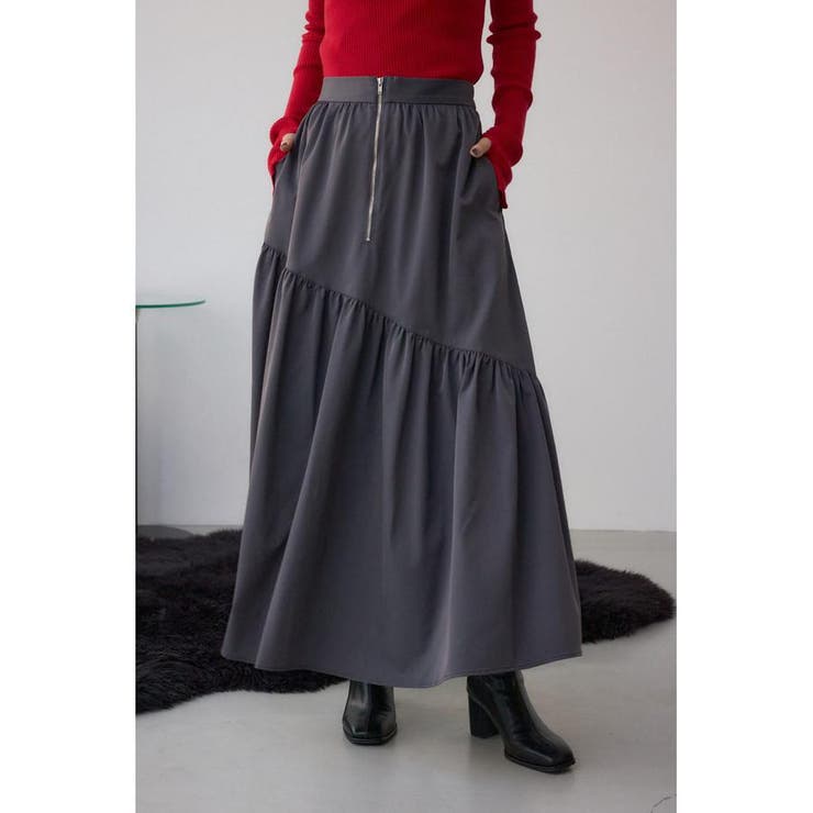 フロントジップフレアスカート | AZUL BY MOUSSY | 詳細画像11 