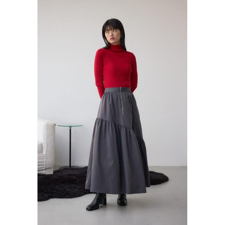 フロントジップフレアスカート | AZUL BY MOUSSY | 詳細画像13 