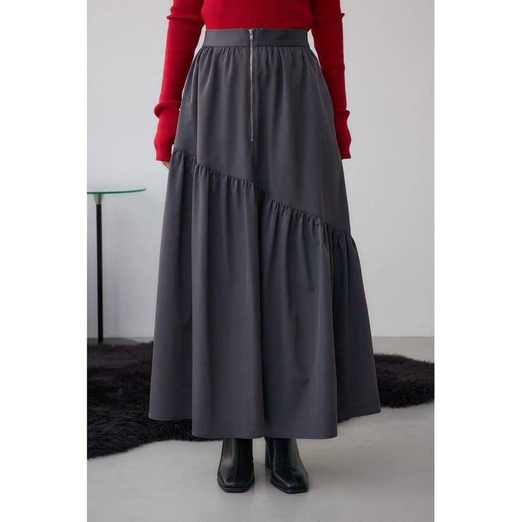 フロントジップフレアスカート | AZUL BY MOUSSY | 詳細画像14 