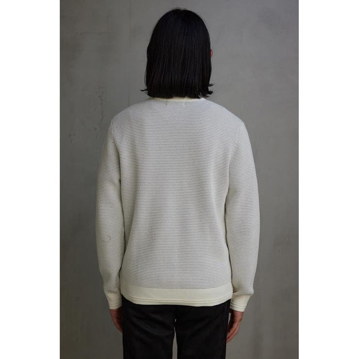 ハニカムベーシッククルーネックニット | AZUL BY MOUSSY | 詳細画像7 