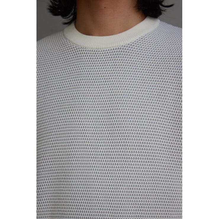 ハニカムベーシッククルーネックニット | AZUL BY MOUSSY | 詳細画像8 