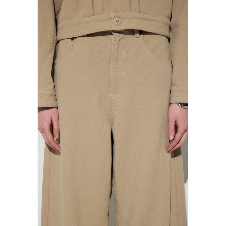 コットンリネンカーブワイドパンツ | AZUL BY MOUSSY | 詳細画像26 