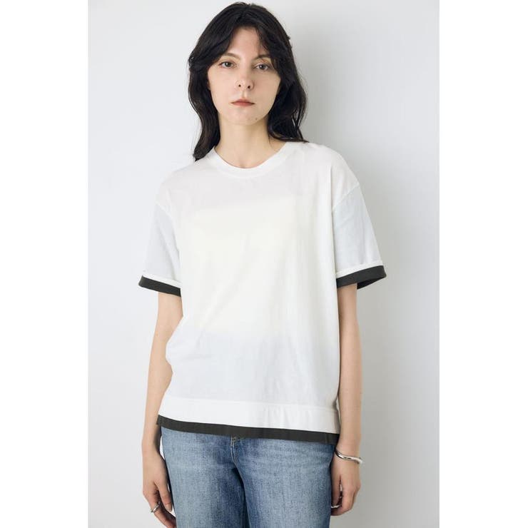 O/WHT1 | ドライタッチレイヤードライクTシャツ | AZUL BY MOUSSY