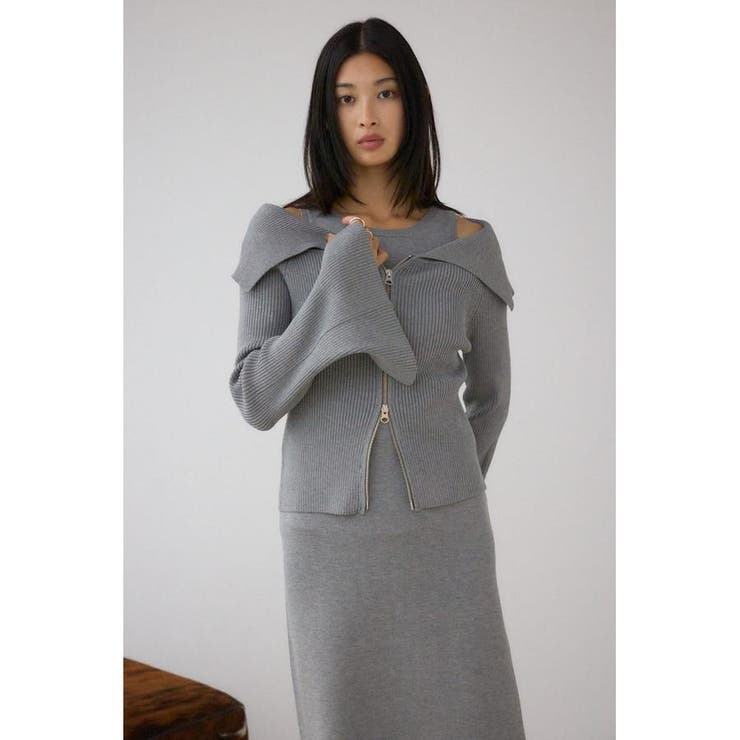 ジップアンサンブルニットワンピース | AZUL BY MOUSSY | 詳細画像22 