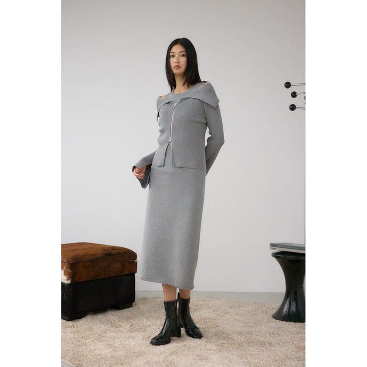 ジップアンサンブルニットワンピース | AZUL BY MOUSSY | 詳細画像23 