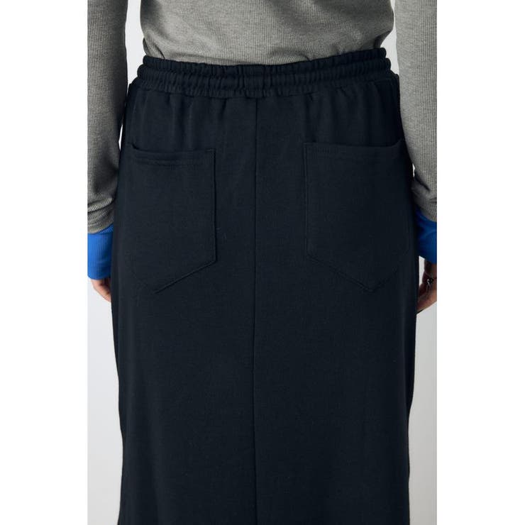 ジップデザイン裏毛ロングスカート | AZUL BY MOUSSY | 詳細画像8 