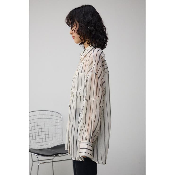 バックスリットシアーオーバーシャツ | AZUL BY MOUSSY | 詳細画像18 