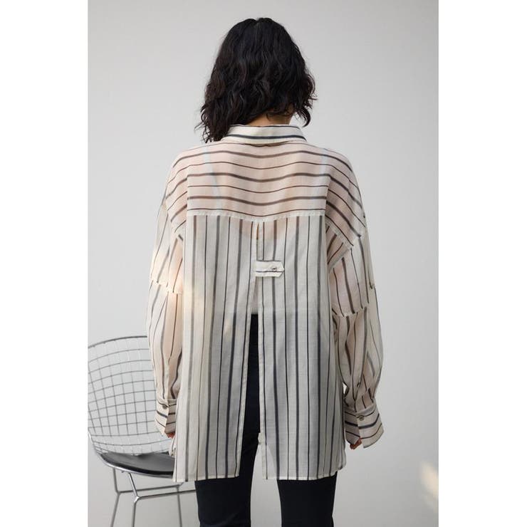バックスリットシアーオーバーシャツ | AZUL BY MOUSSY | 詳細画像19 