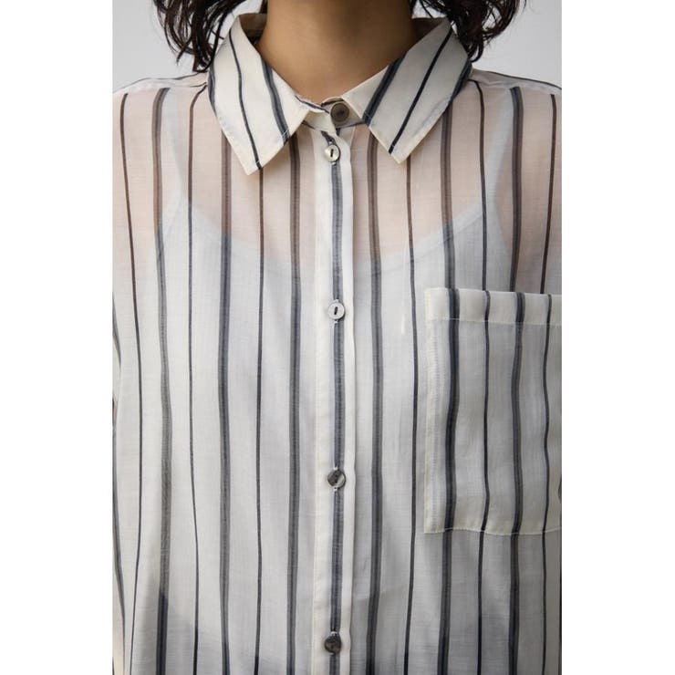 バックスリットシアーオーバーシャツ | AZUL BY MOUSSY | 詳細画像21 