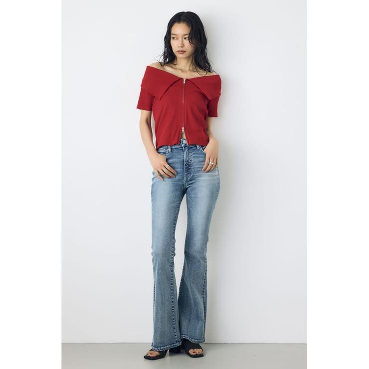 ダブルジップオフショルトップス | AZUL BY MOUSSY | 詳細画像22 