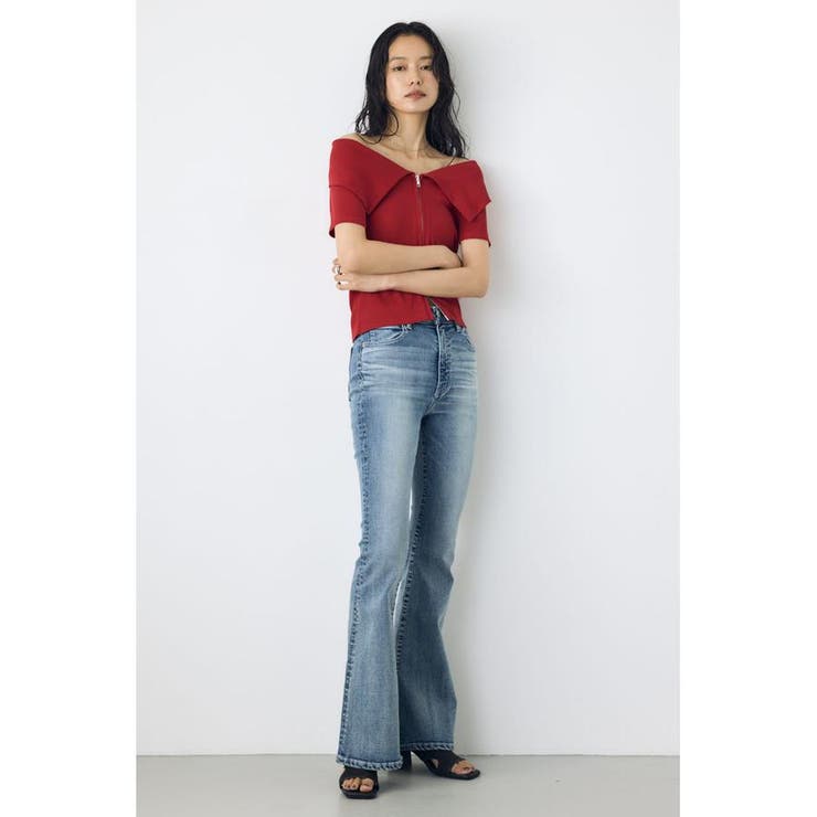 ダブルジップオフショルトップス | AZUL BY MOUSSY | 詳細画像23 