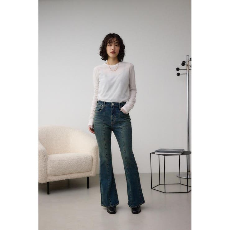 AZUL DENIM オーバーダイ切替フレアデニム | AZUL BY MOUSSY | 詳細画像3 