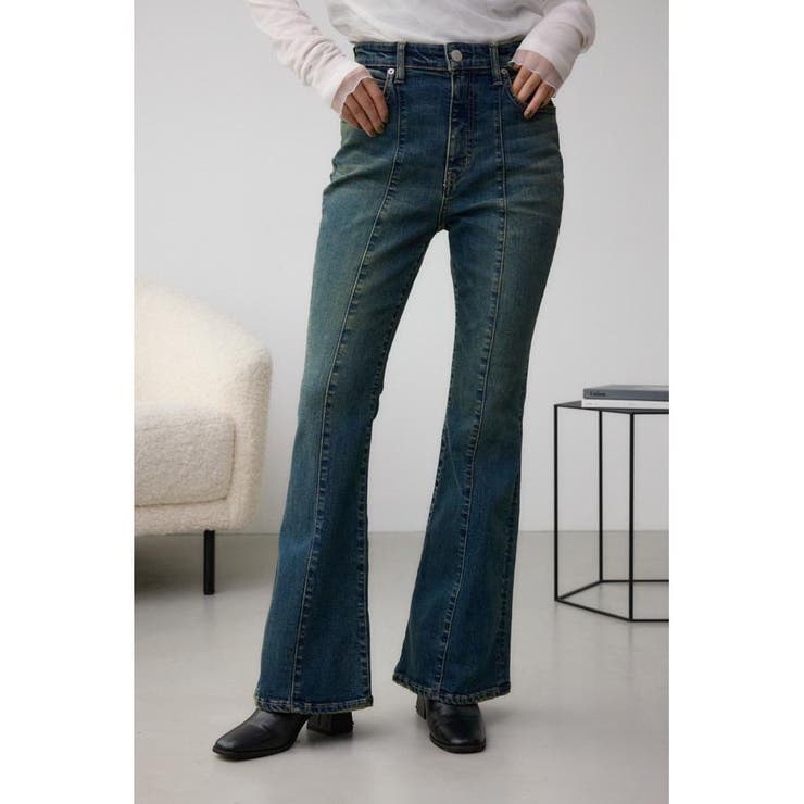 AZUL DENIM オーバーダイ切替フレアデニム | AZUL BY MOUSSY | 詳細画像2 