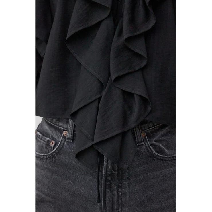 ラッフルフリル5分袖ブラウス | AZUL BY MOUSSY | 詳細画像24 