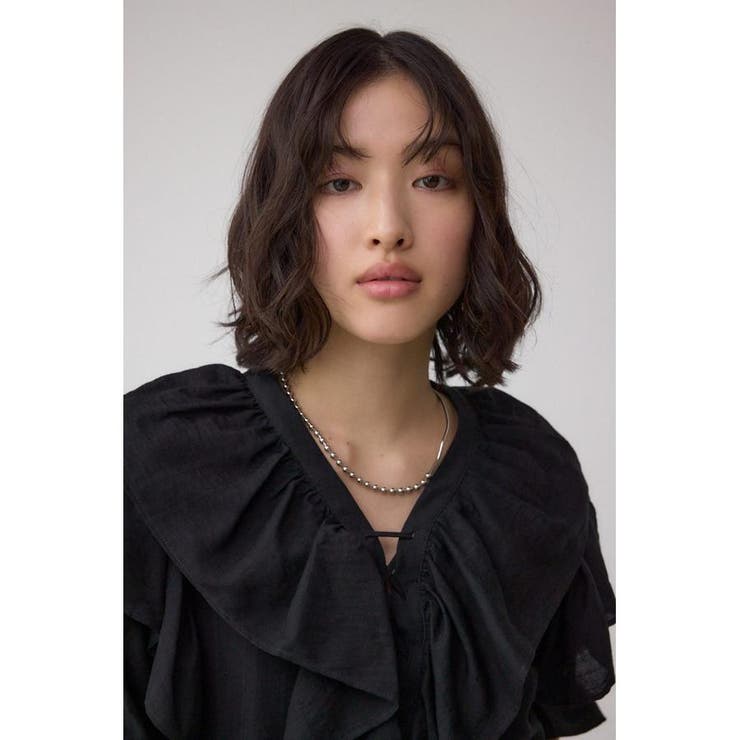 ラッフルフリル5分袖ブラウス | AZUL BY MOUSSY | 詳細画像14 