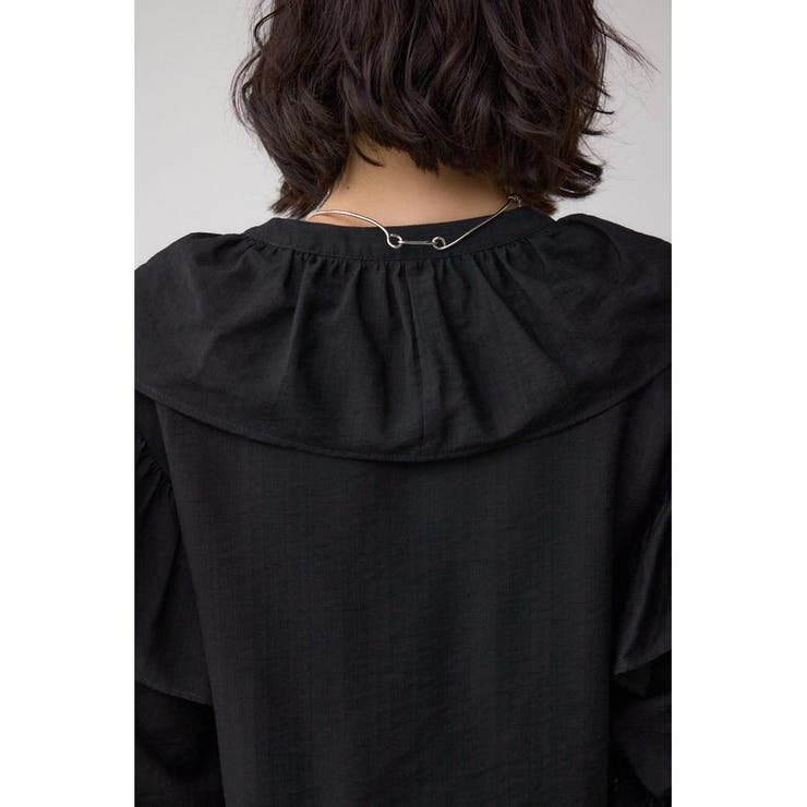 ラッフルフリル5分袖ブラウス | AZUL BY MOUSSY | 詳細画像21 