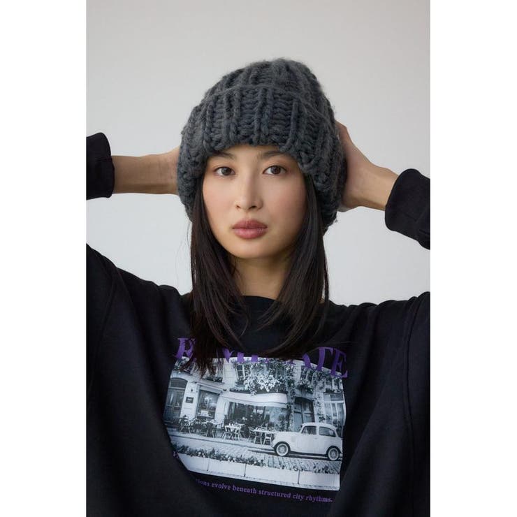 GRY | ボリュームヤーンニットワッチ | AZUL BY MOUSSY