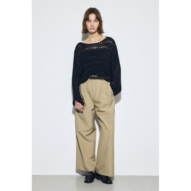 テープヤーンドルマンニットトップス | AZUL BY MOUSSY | 詳細画像5 