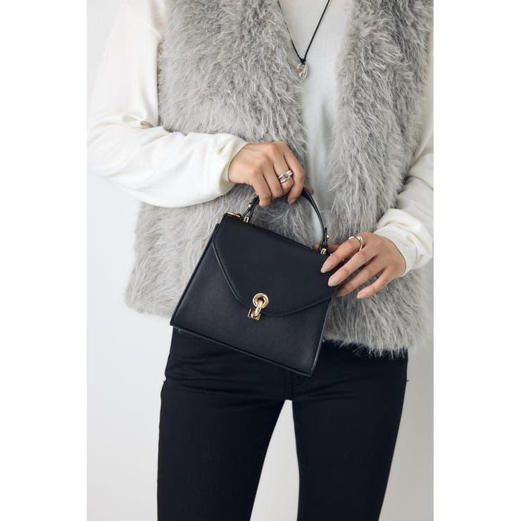 BLK | リングターンロックミニハンドバッグ | AZUL BY MOUSSY