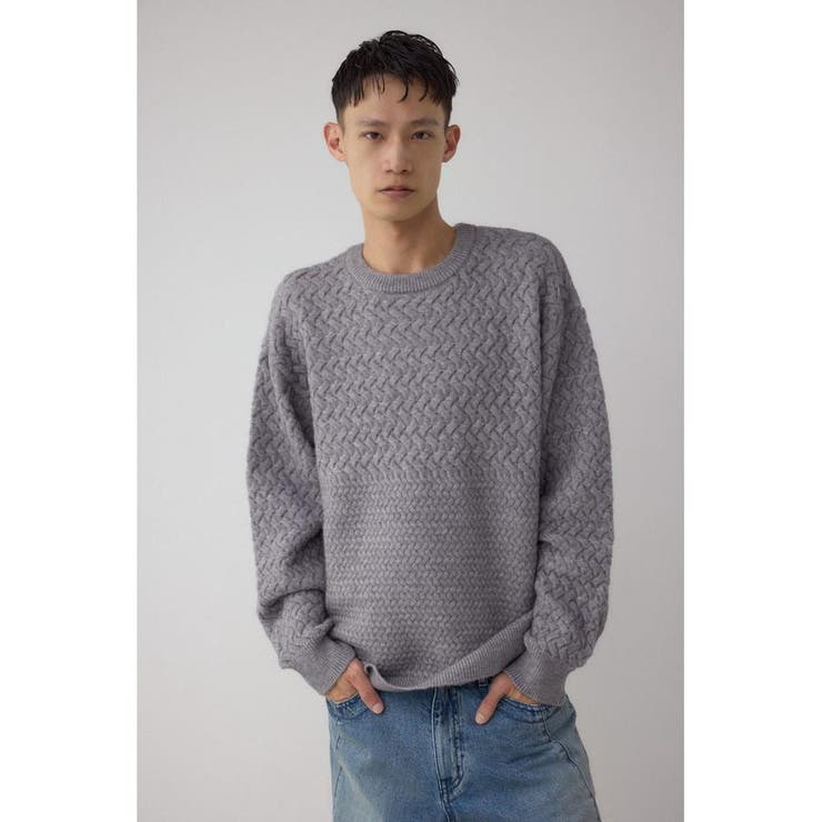 バスケット編み切り替えニットトップス | AZUL BY MOUSSY | 詳細画像36 