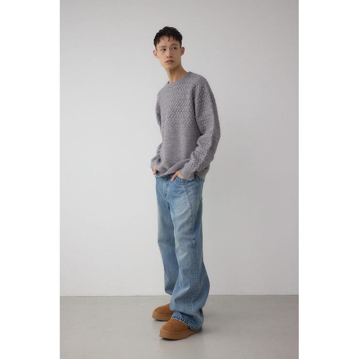 バスケット編み切り替えニットトップス | AZUL BY MOUSSY | 詳細画像37 