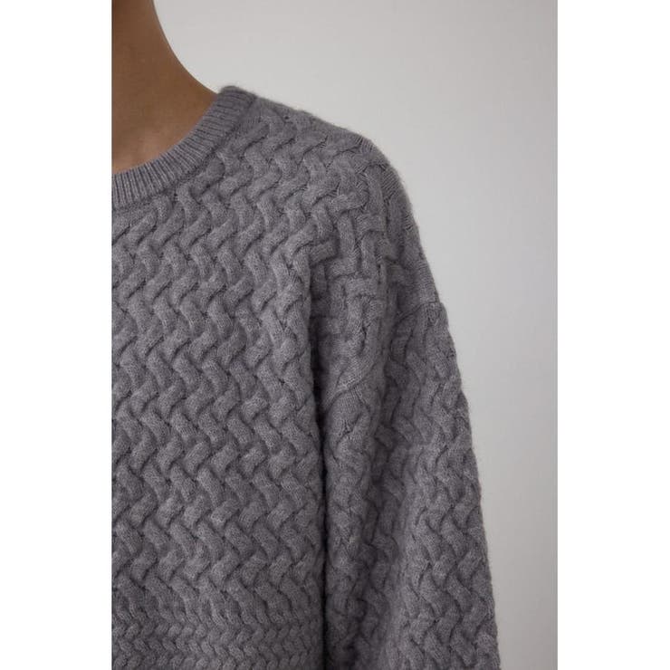 バスケット編み切り替えニットトップス | AZUL BY MOUSSY | 詳細画像42 