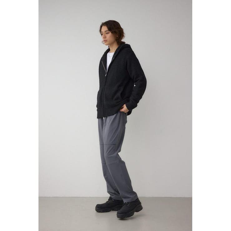 ガーターボアジップニット フーディー | AZUL BY MOUSSY | 詳細画像4 