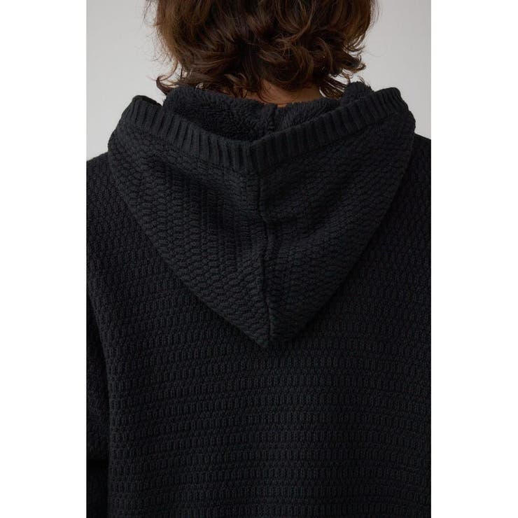 ガーターボアジップニット フーディー | AZUL BY MOUSSY | 詳細画像9 