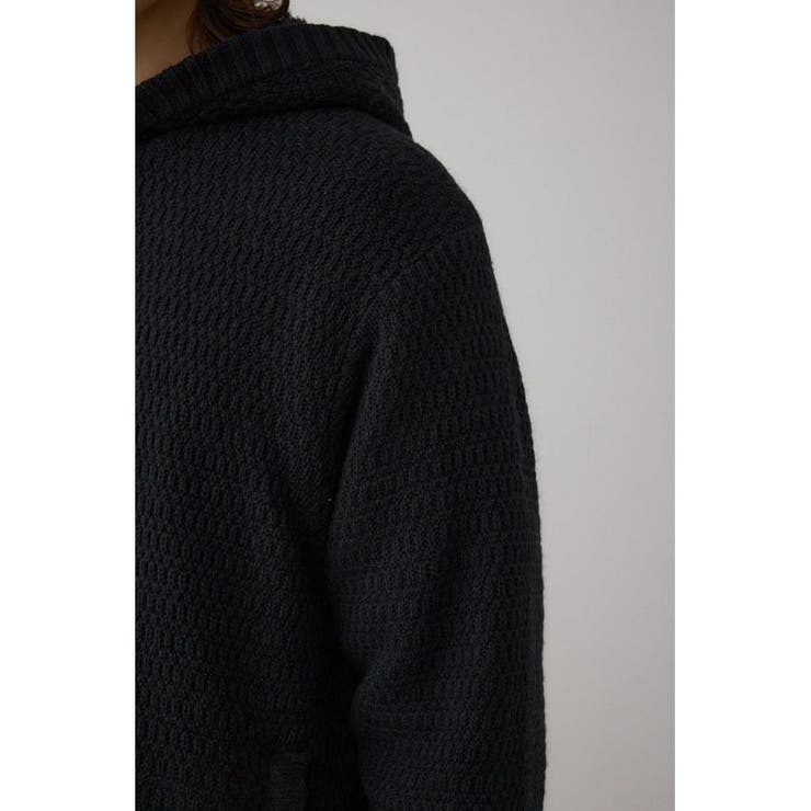 ガーターボアジップニット フーディー | AZUL BY MOUSSY | 詳細画像10 
