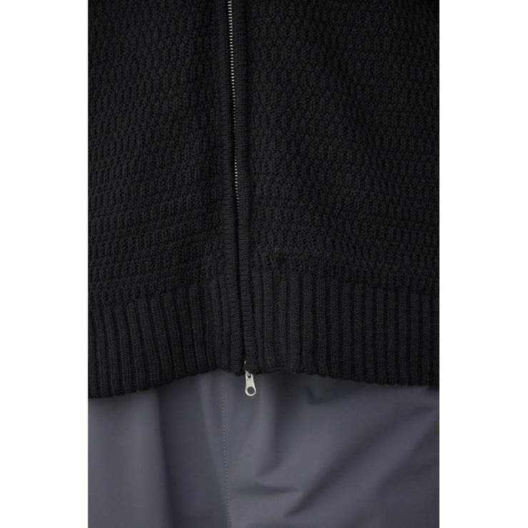 ガーターボアジップニット フーディー | AZUL BY MOUSSY | 詳細画像12 