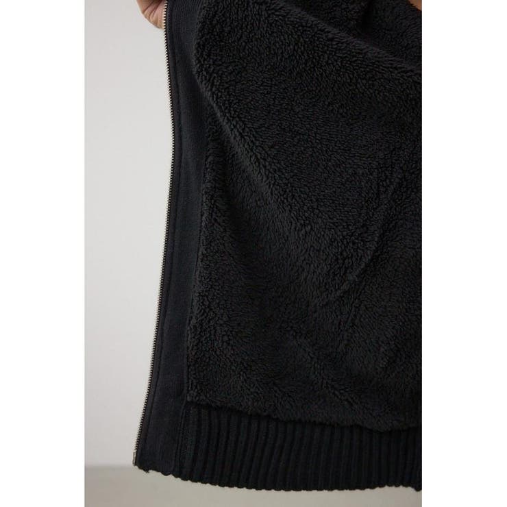 ガーターボアジップニット フーディー | AZUL BY MOUSSY | 詳細画像15 