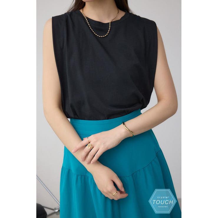 BLK | C/Tベーシッククルーネックタンク | AZUL BY MOUSSY