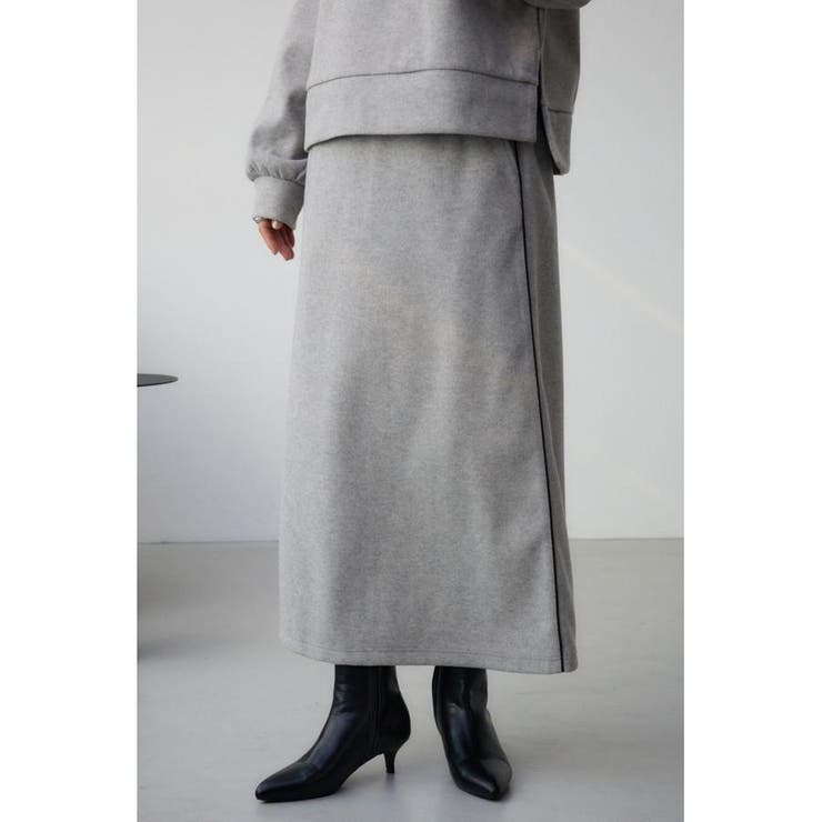 L/GRY1 | アッシュクウールライクスカート | AZUL BY MOUSSY