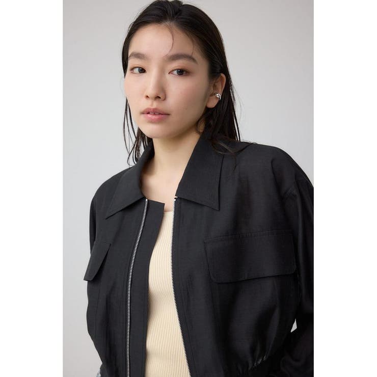 袖ギャザーショートブルゾン | AZUL BY MOUSSY | 詳細画像13 