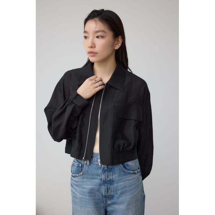 袖ギャザーショートブルゾン | AZUL BY MOUSSY | 詳細画像14 