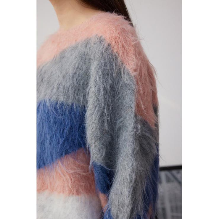 シャギー柄ニット | AZUL BY MOUSSY | 詳細画像18 