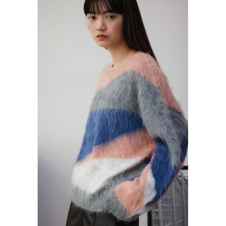 シャギー柄ニット | AZUL BY MOUSSY | 詳細画像11 