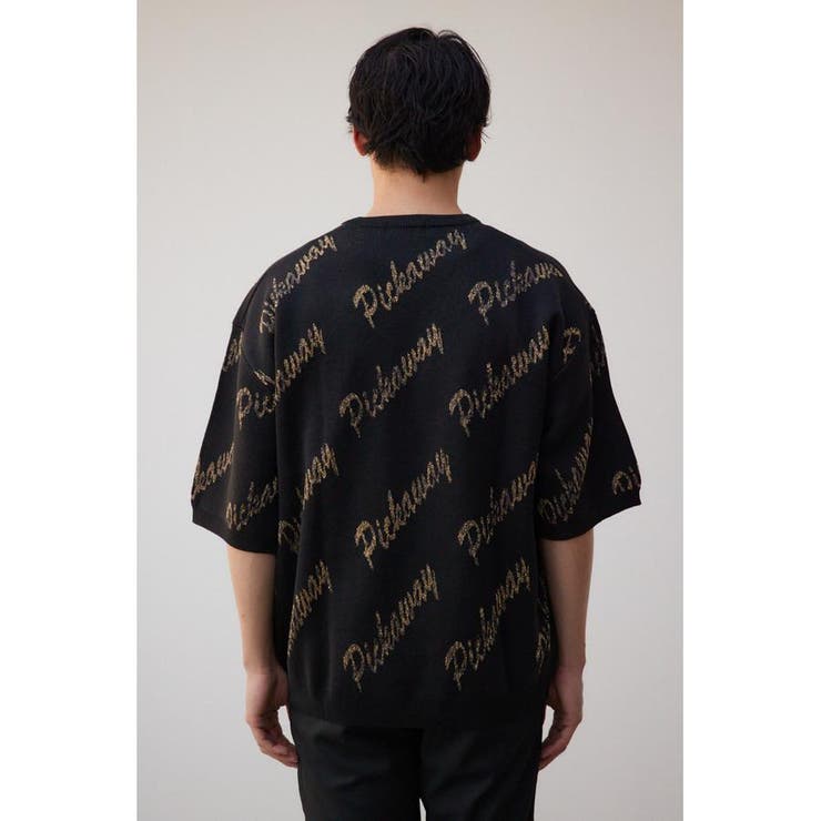 ゴールド総柄半袖ニットトップス | AZUL BY MOUSSY | 詳細画像17 