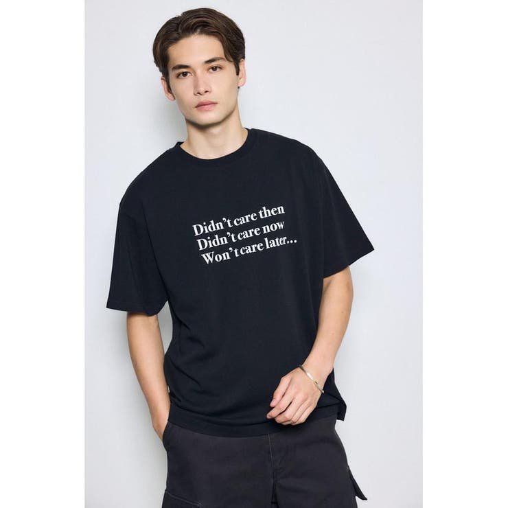 引き揃え天竺Didn't care Tシャツ | AZUL BY MOUSSY | 詳細画像13 