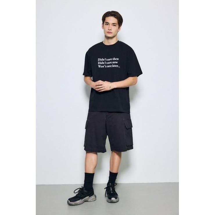 引き揃え天竺Didn't care Tシャツ | AZUL BY MOUSSY | 詳細画像14 
