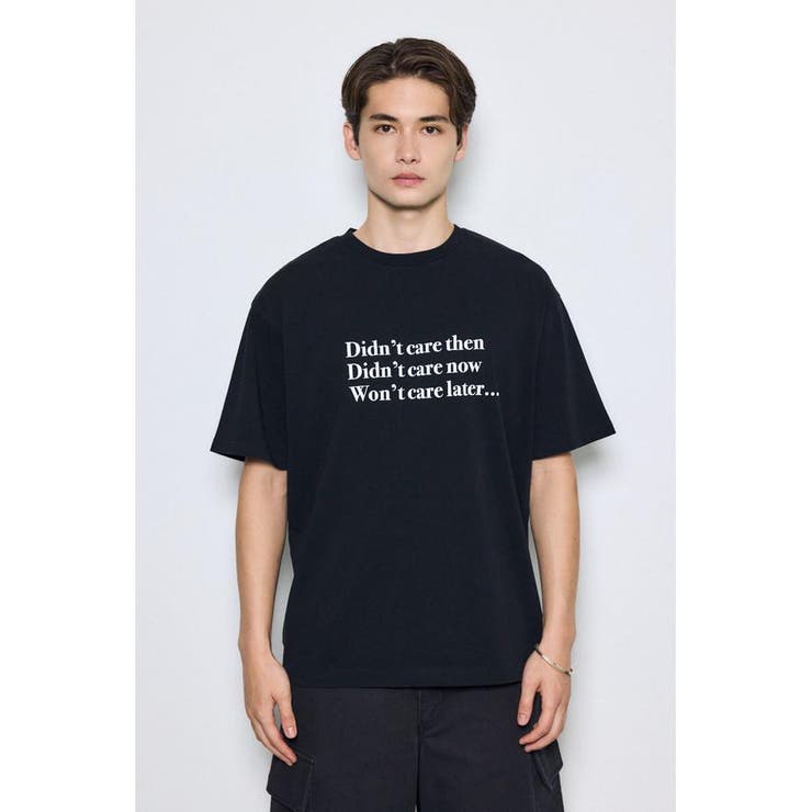 引き揃え天竺Didn't care Tシャツ | AZUL BY MOUSSY | 詳細画像15 