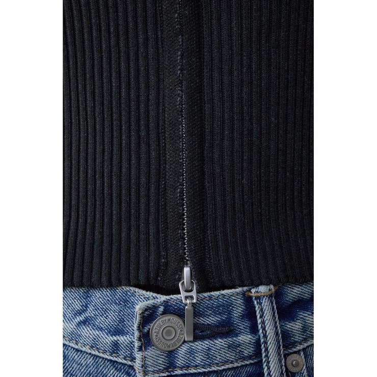 Wジップ配色リブカーディガン | AZUL BY MOUSSY | 詳細画像11 