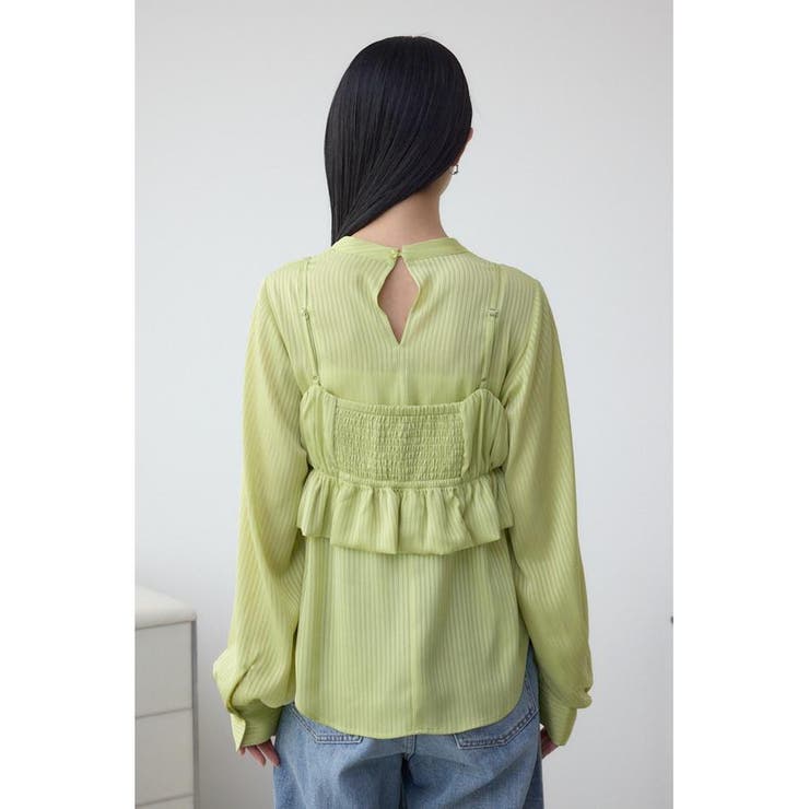 バルーンビスチェレイヤードセットブラウス | AZUL BY MOUSSY | 詳細画像34 