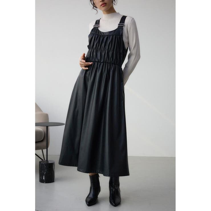 M/BLK7 | シャーリング2WAYジャンパースカート | AZUL BY MOUSSY