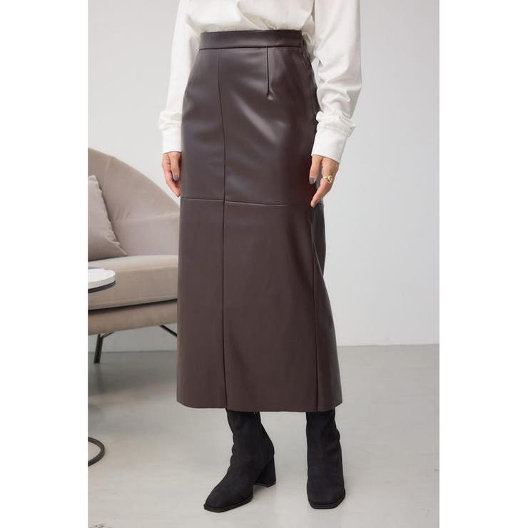 フェイクスエード/フェイクレザータイトスカート | AZUL BY MOUSSY | 詳細画像37 