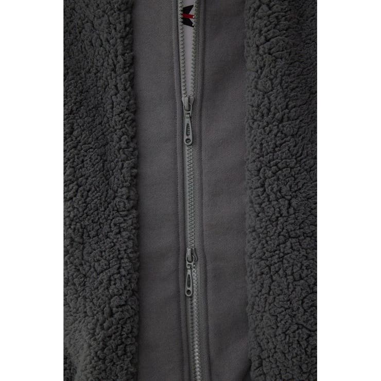 シープボア×スウェット切替防風ブルゾン | AZUL BY MOUSSY | 詳細画像42 