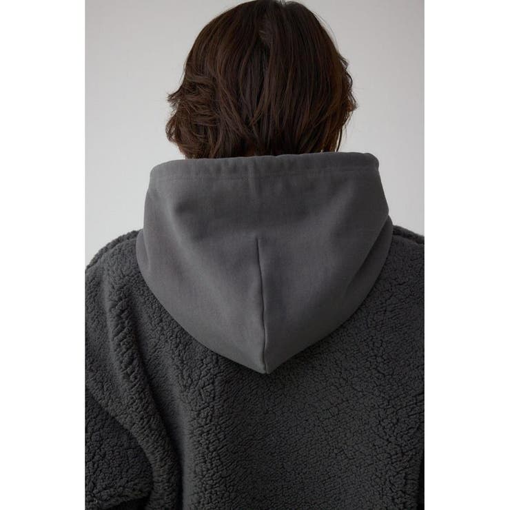 シープボア×スウェット切替防風ブルゾン | AZUL BY MOUSSY | 詳細画像37 