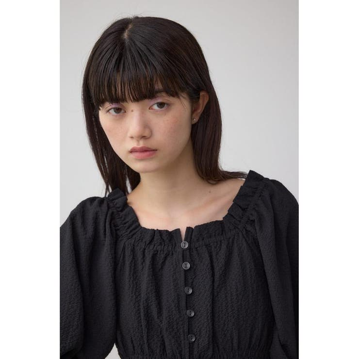 ギャザーフリル2WAYブラウス | AZUL BY MOUSSY | 詳細画像15 